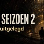 Ondergrondse silo met tekst Silo seizoen 2, einde uitgelegd