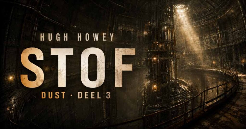 Ondergrondse silo met tekst Stof, Dust, deel 3