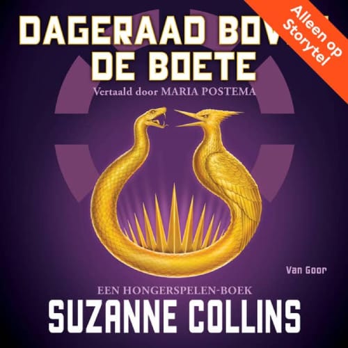 Omslag van het luisterboek Dageraad boven de boete door Suzanne Collins, exclusief op Storytel.