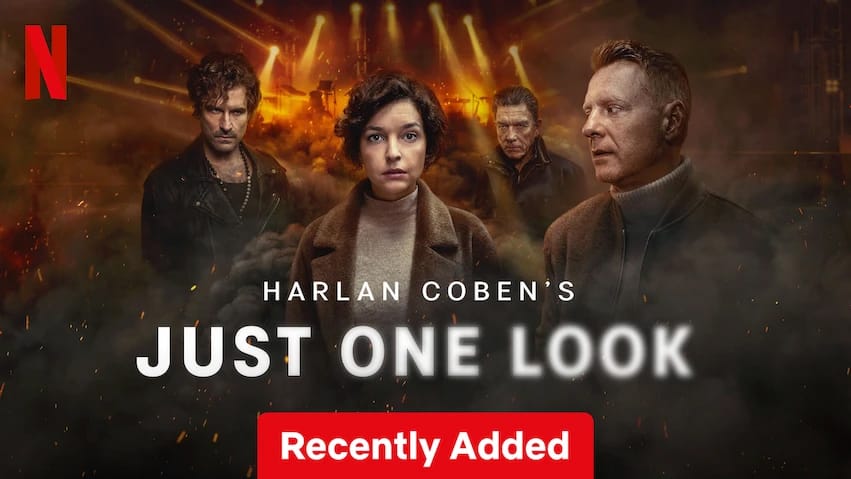 Promotiebeeld van de Netflix-serie Just One Look, gebaseerd op het boek Momentopname van Harlan Coben