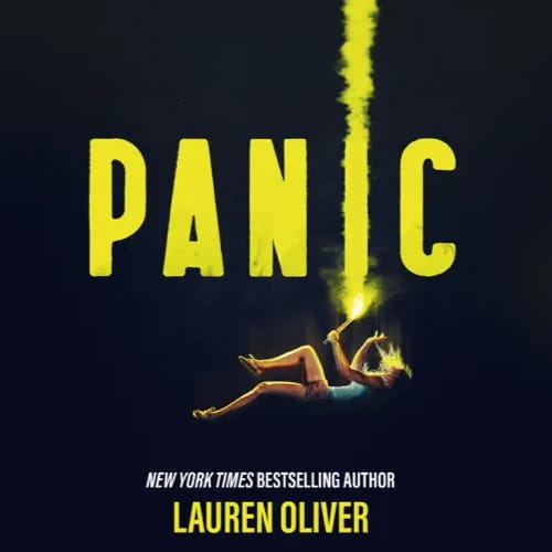 Boekcover Panic van Lauren Oliver met een meisje dat een fakkel vasthoudt