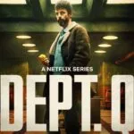Poster van Dept. Q op Netflix met een man in een keldergang.