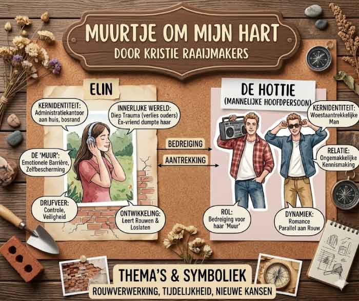 Karaktermap Muurtje om mijn hart Kristie Raaijmakers – overzicht van de belangrijkste personages en hun onderlinge relaties